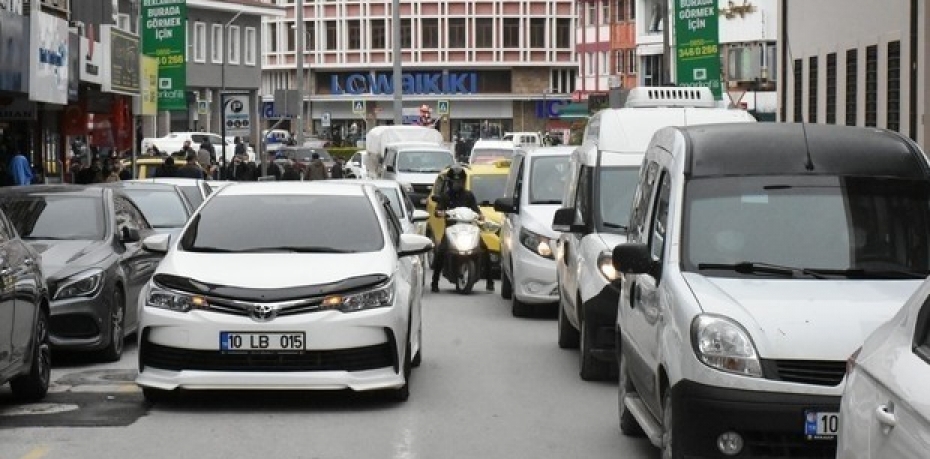 Balıkesir'de trafiğe kayıtlı araç 560 bin oldu