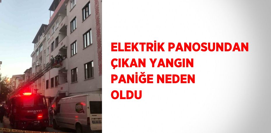 ELEKTRİK PANOSUNDAN ÇIKAN YANGIN PANİĞE NEDEN OLDU