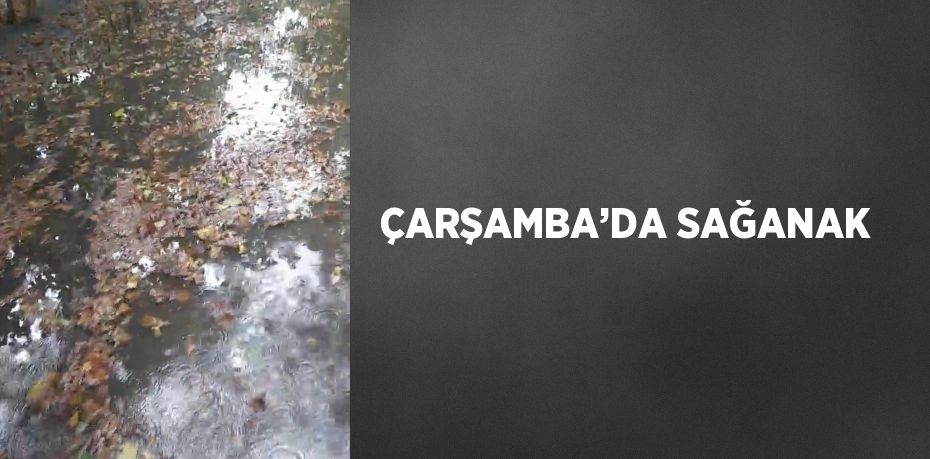 ÇARŞAMBA’DA SAĞANAK