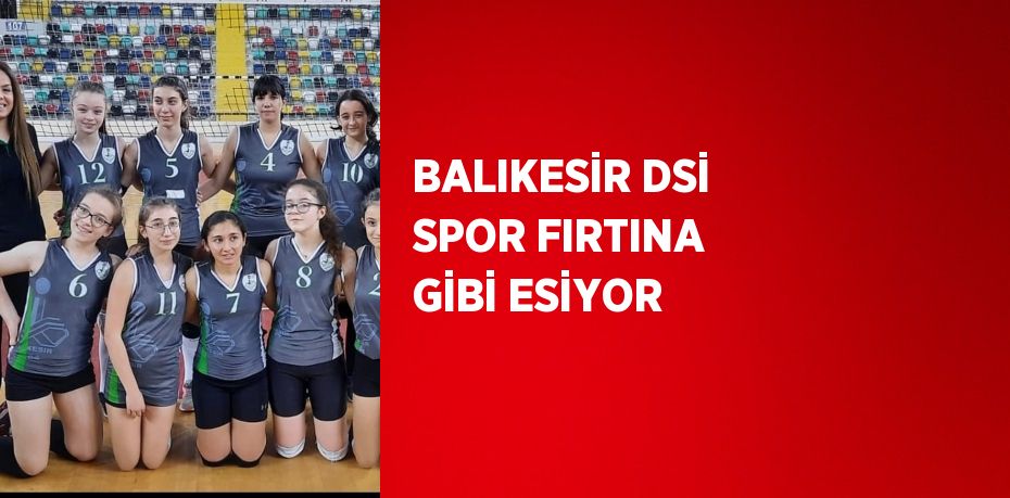 BALIKESİR DSİ SPOR FIRTINA GİBİ ESİYOR