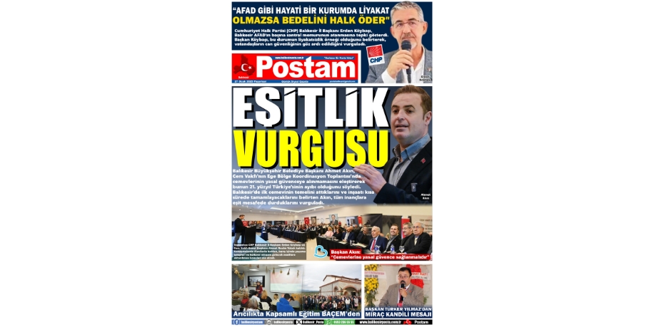 EŞİTLİK VURGUSU