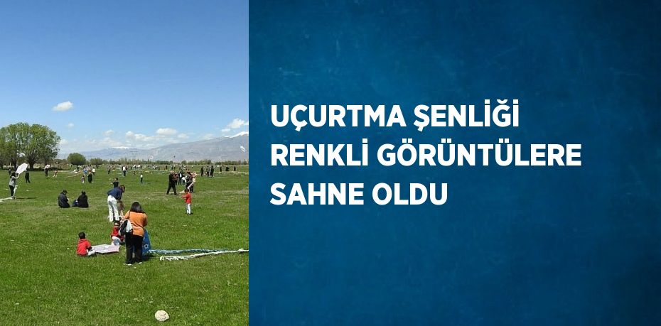 UÇURTMA ŞENLİĞİ RENKLİ GÖRÜNTÜLERE SAHNE OLDU