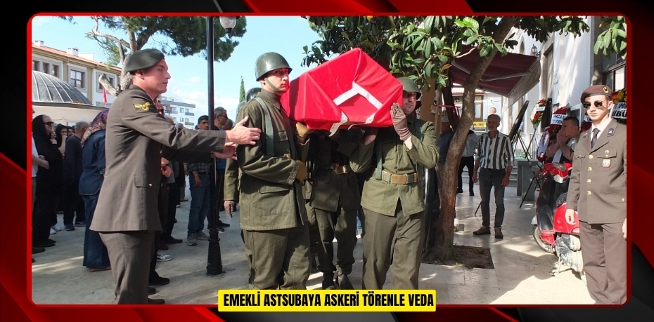 Emekli astsubaya askeri törenle veda