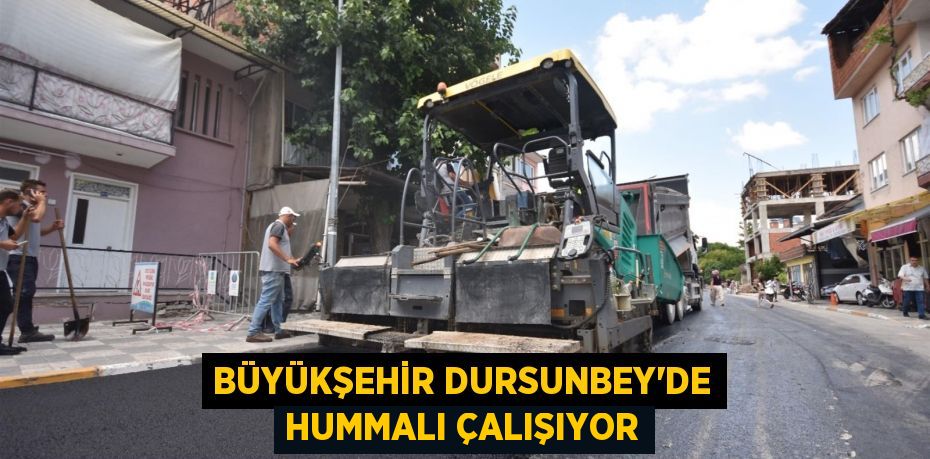 Büyükşehir Dursunbey’de hummalı çalışıyor