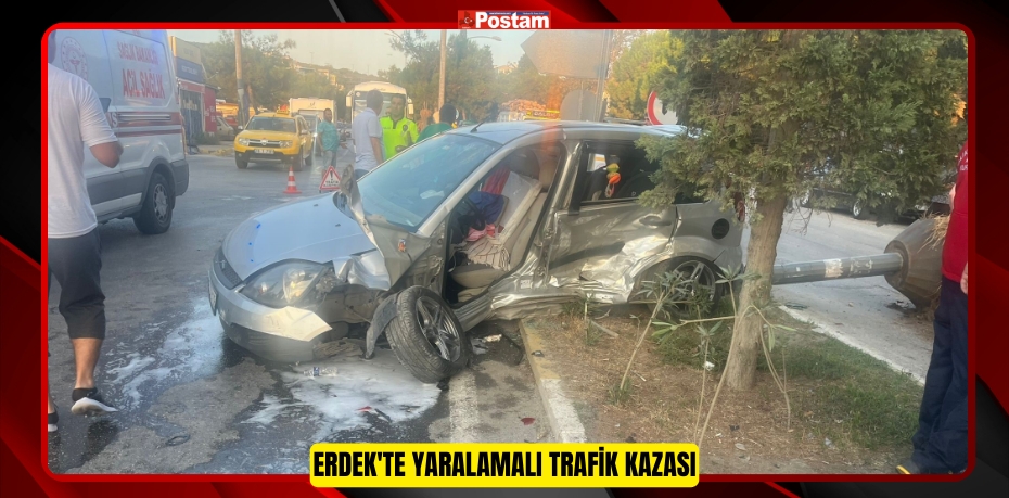 Erdek'te yaralamalı trafik kazası