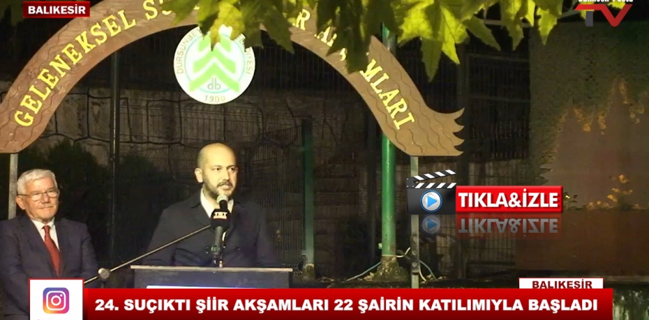 24. SUÇIKTI ŞİİR AKŞAMLARI 22 ŞAİRİN KATILIMIYLA BAŞLADI