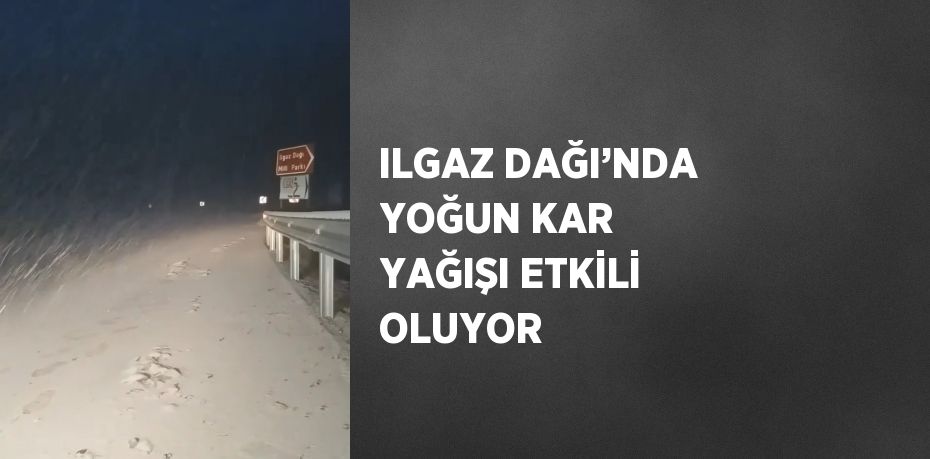 ILGAZ DAĞI’NDA YOĞUN KAR YAĞIŞI ETKİLİ OLUYOR