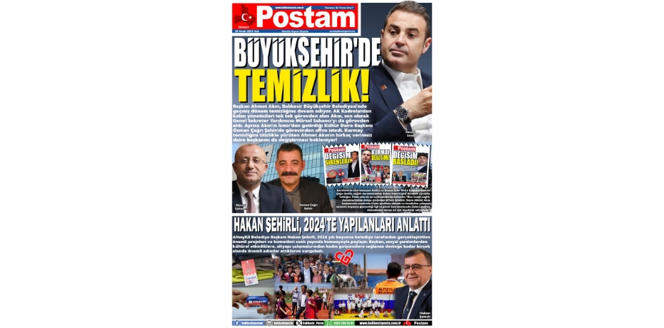 BÜYÜKŞEHİR’DE TEMİZLİK!