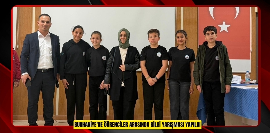 Burhaniye'de öğrenciler arasında bilgi yarışması yapıldı  