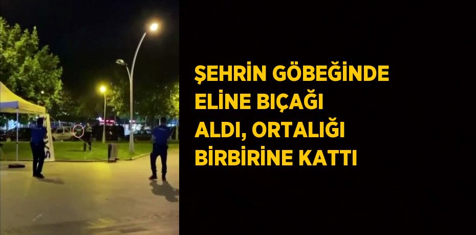 ŞEHRİN GÖBEĞİNDE ELİNE BIÇAĞI ALDI, ORTALIĞI BİRBİRİNE KATTI