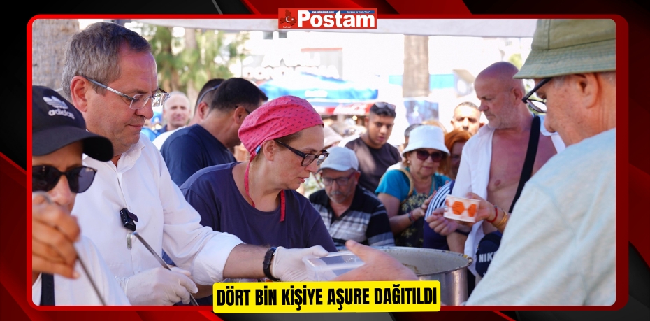 DÖRT BİN KİŞİYE AŞURE DAĞITILDI