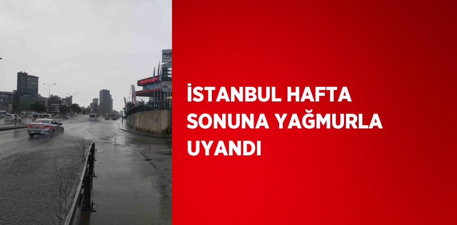 İSTANBUL HAFTA SONUNA YAĞMURLA UYANDI