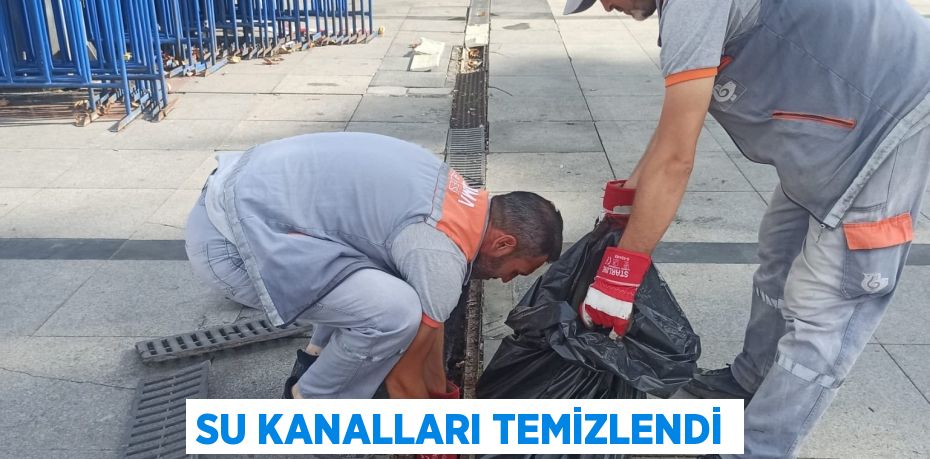 Su kanalları temizlendi