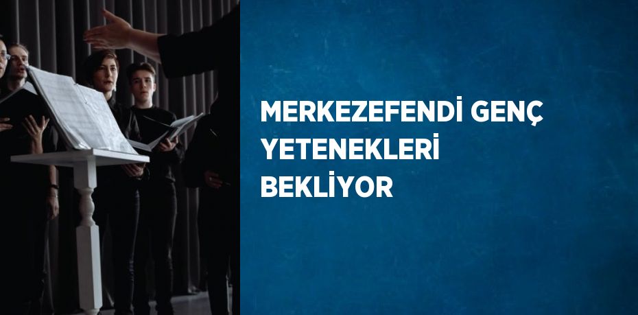 MERKEZEFENDİ GENÇ YETENEKLERİ BEKLİYOR