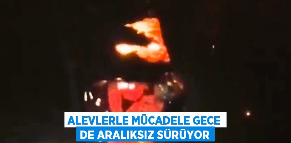 ALEVLERLE MÜCADELE GECE DE ARALIKSIZ SÜRÜYOR