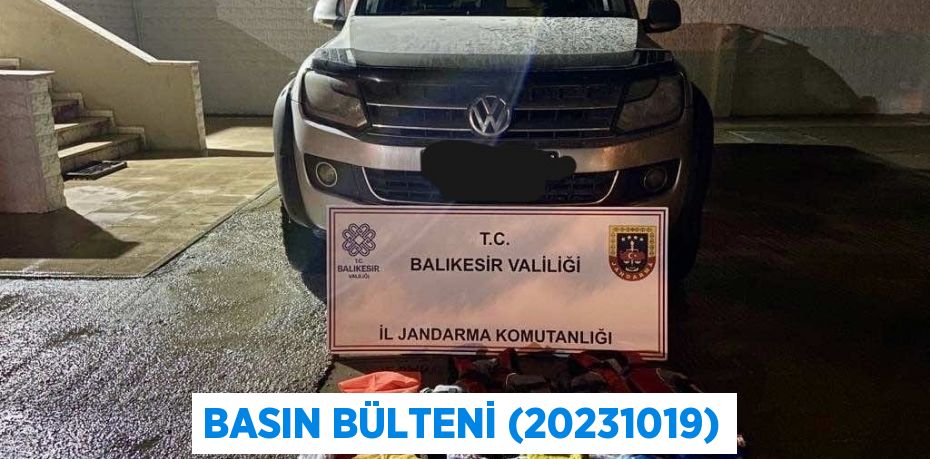 Basın Bülteni (20231019)