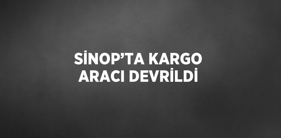 SİNOP’TA KARGO ARACI DEVRİLDİ