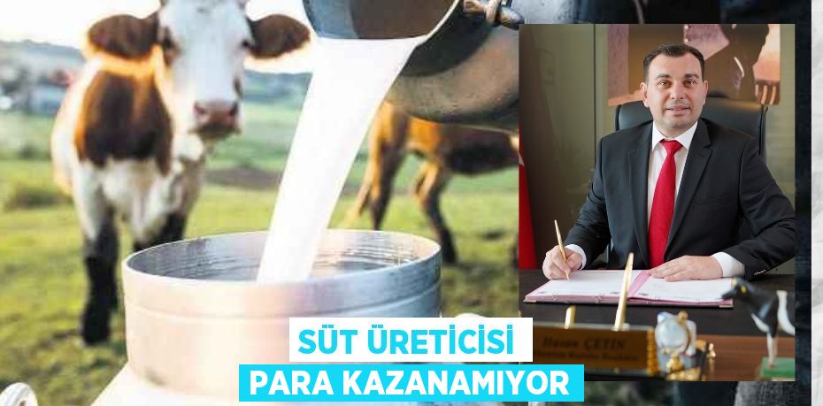 SÜT ÜRETİCİSİ PARA KAZANAMIYOR