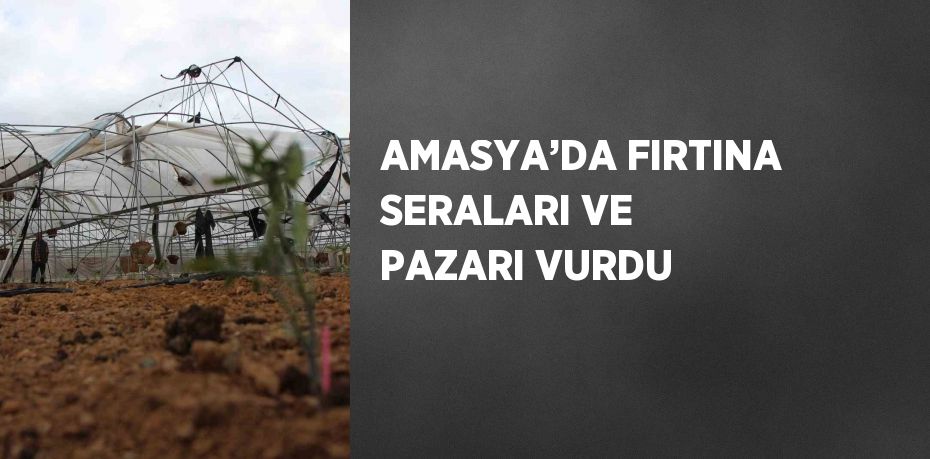 AMASYA’DA FIRTINA SERALARI VE PAZARI VURDU