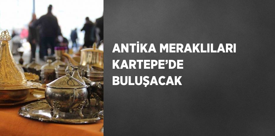 ANTİKA MERAKLILARI KARTEPE’DE BULUŞACAK