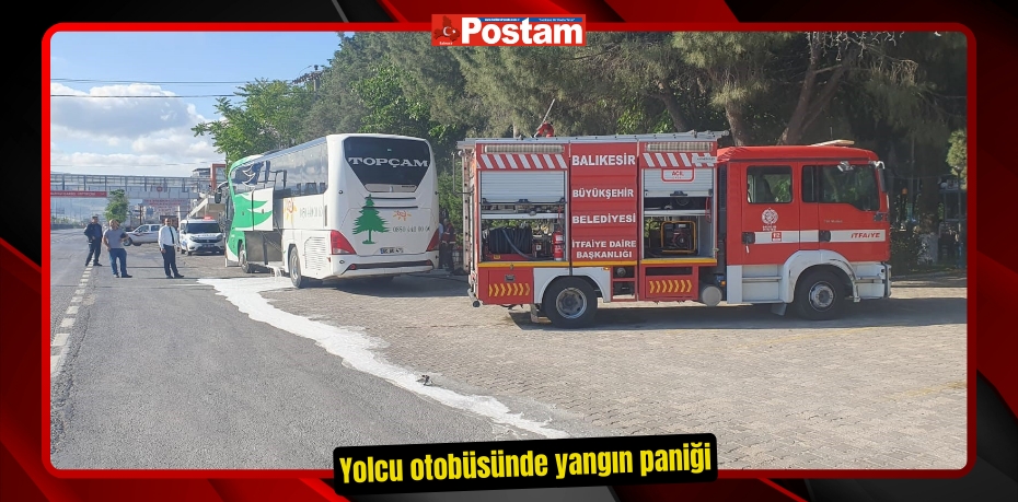 Yolcu otobüsünde yangın paniği