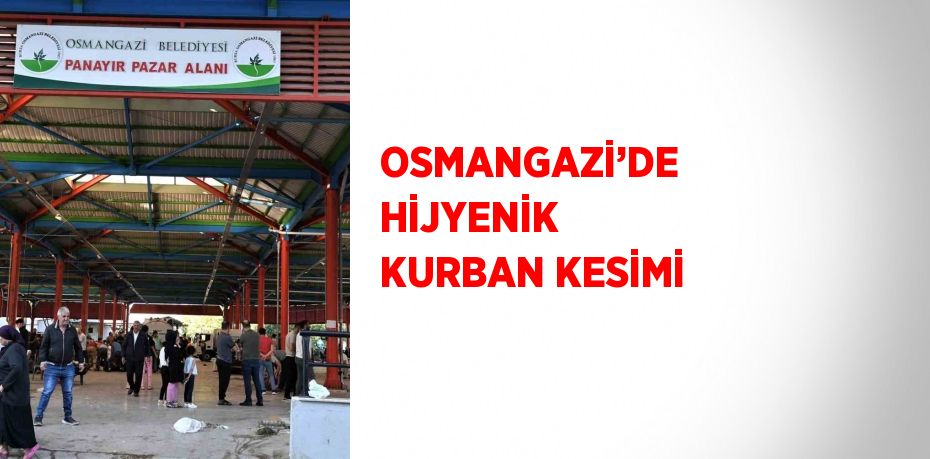 OSMANGAZİ’DE HİJYENİK KURBAN KESİMİ