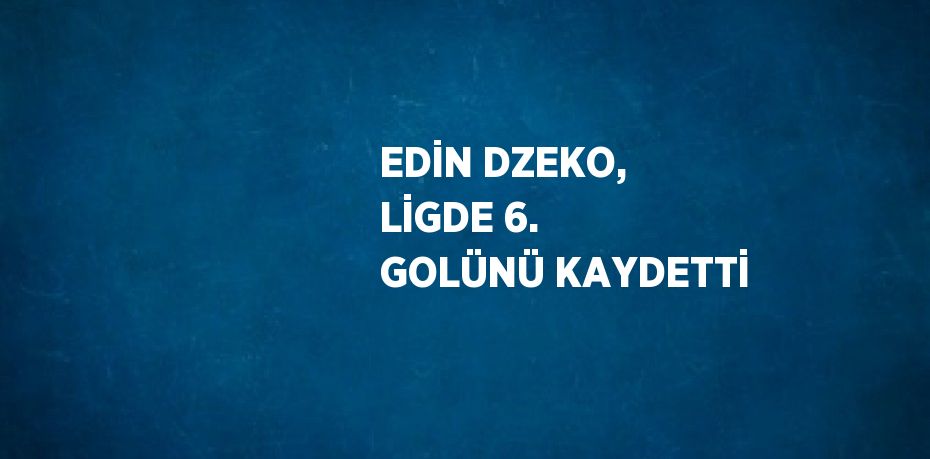 EDİN DZEKO, LİGDE 6. GOLÜNÜ KAYDETTİ