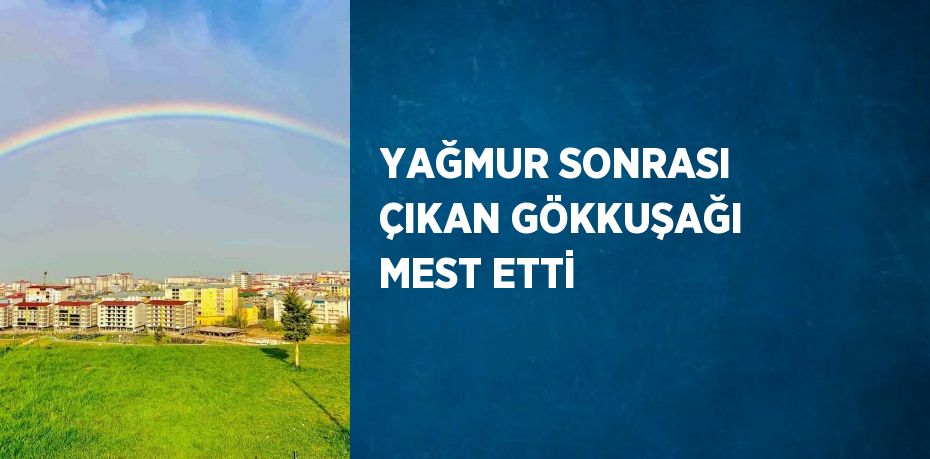 YAĞMUR SONRASI ÇIKAN GÖKKUŞAĞI MEST ETTİ