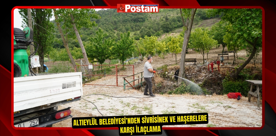 Altıeylül Belediyesi’nden Sivrisinek Ve Haşerelere Karşı İlaçlama