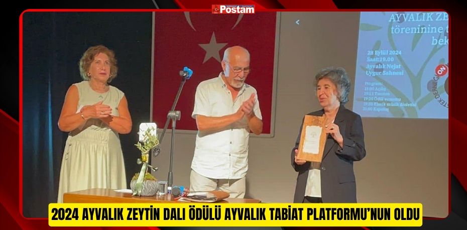 2024 Ayvalık Zeytin Dalı Ödülü Ayvalık Tabiat Platformu’nun oldu