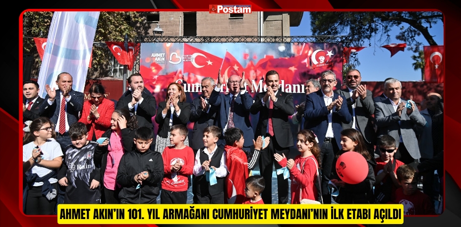 AHMET AKIN’IN 101. YIL ARMAĞANI CUMHURİYET MEYDANI’NIN İLK ETABI AÇILDI