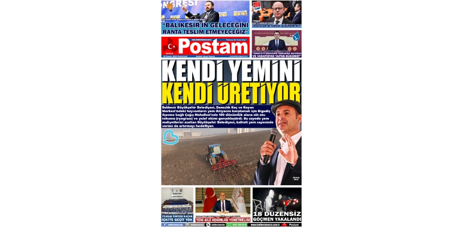 KENDİ YEMİNİ KENDİ ÜRETİYOR