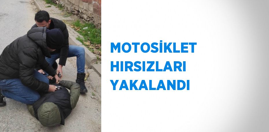 MOTOSİKLET HIRSIZLARI YAKALANDI