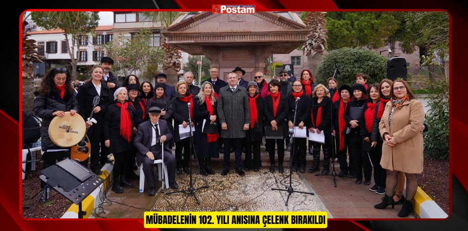 MÜBADELENİN 102. YILI ANISINA ÇELENK BIRAKILDI