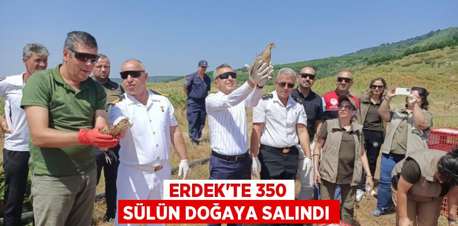 Erdek'te 350 sülün doğaya salındı