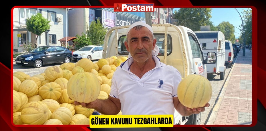 Gönen kavunu tezgahlarda  