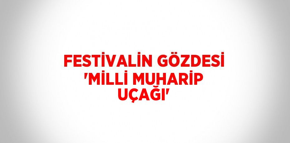 FESTİVALİN GÖZDESİ 'MİLLİ MUHARİP UÇAĞI'