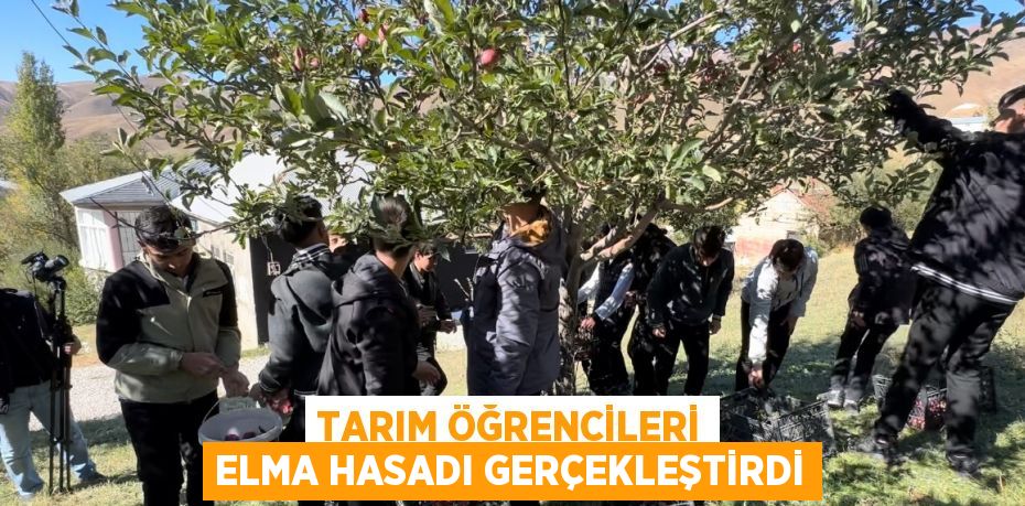 TARIM ÖĞRENCİLERİ ELMA HASADI GERÇEKLEŞTİRDİ