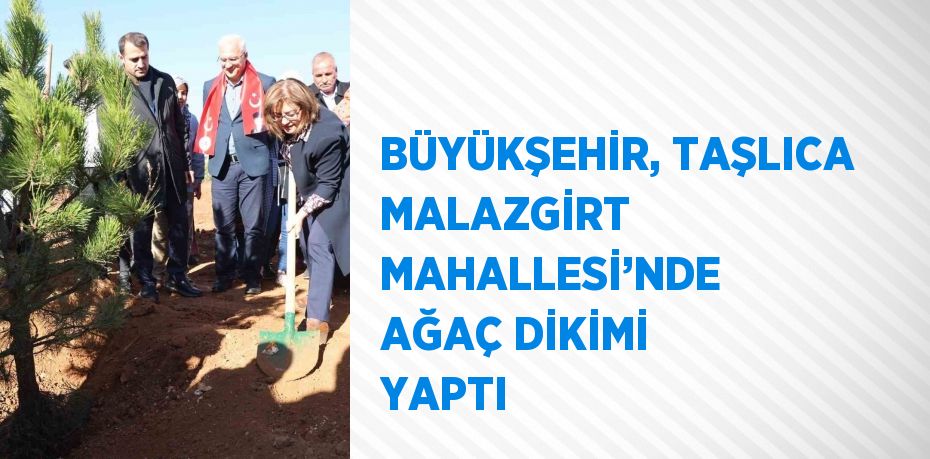 BÜYÜKŞEHİR, TAŞLICA MALAZGİRT MAHALLESİ’NDE AĞAÇ DİKİMİ YAPTI