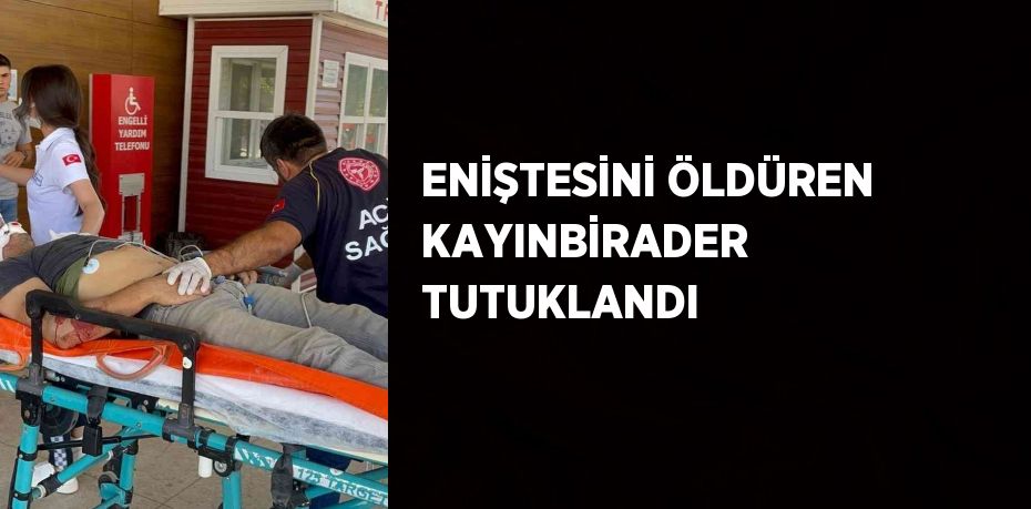 ENİŞTESİNİ ÖLDÜREN KAYINBİRADER TUTUKLANDI