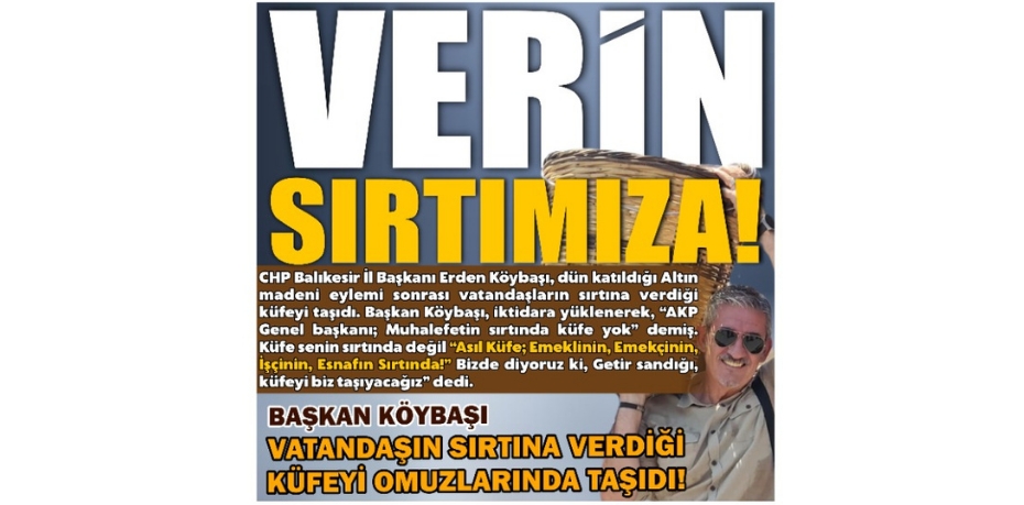 VERİN SIRTIMIZA!