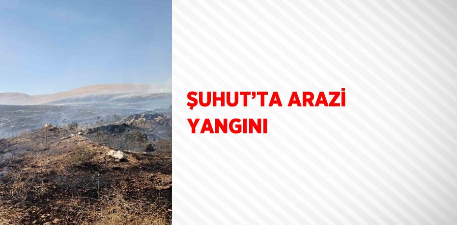 ŞUHUT’TA ARAZİ YANGINI