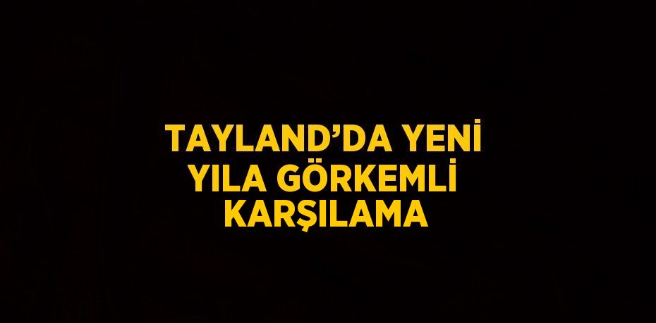 TAYLAND’DA YENİ YILA GÖRKEMLİ KARŞILAMA