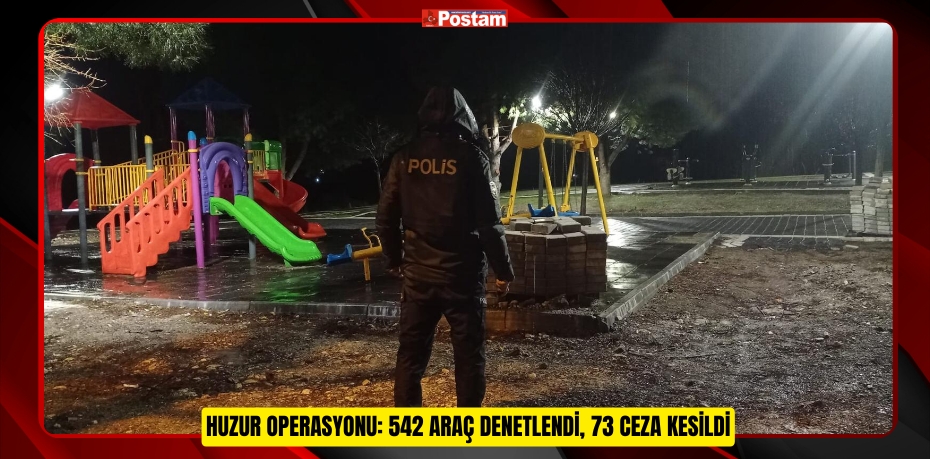 Huzur Operasyonu: 542 Araç Denetlendi, 73 Ceza Kesildi