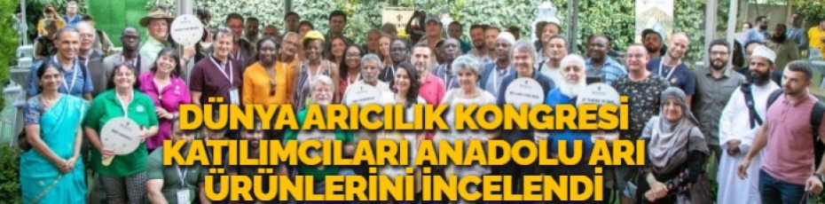 DÜNYA ARICILIK KONGRESİ KATILIMCILARI ANADOLU ARI ÜRÜNLERİNİ İNCELENDİ
