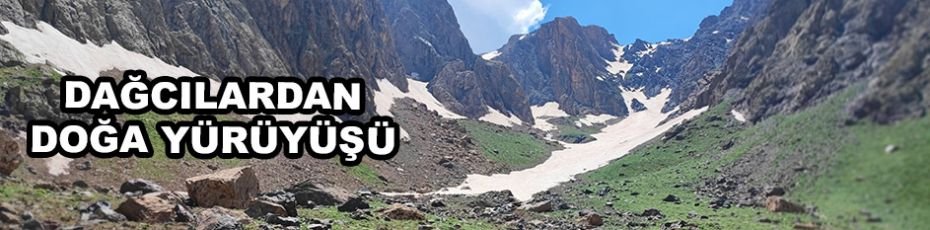 Yüksekovalı dağcılardan doğa yürüyüşü