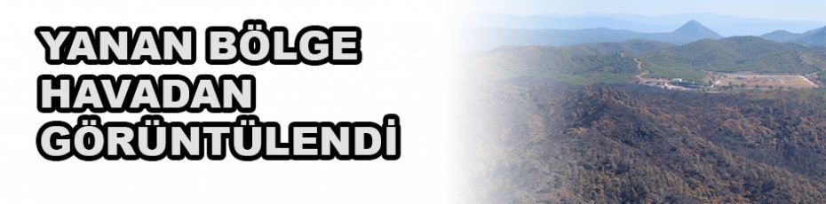 Yangından sonra Bördübet havadan görüntülendi
