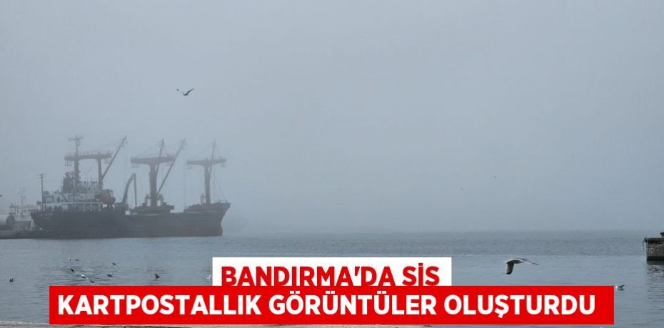 Bandırma'da sis kartpostallık görüntüler oluşturdu 