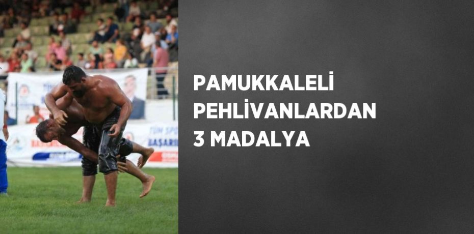 PAMUKKALELİ PEHLİVANLARDAN 3 MADALYA