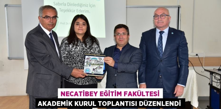 Necatibey Eğitim Fakültesi Akademik Kurul Toplantısı Düzenlendi